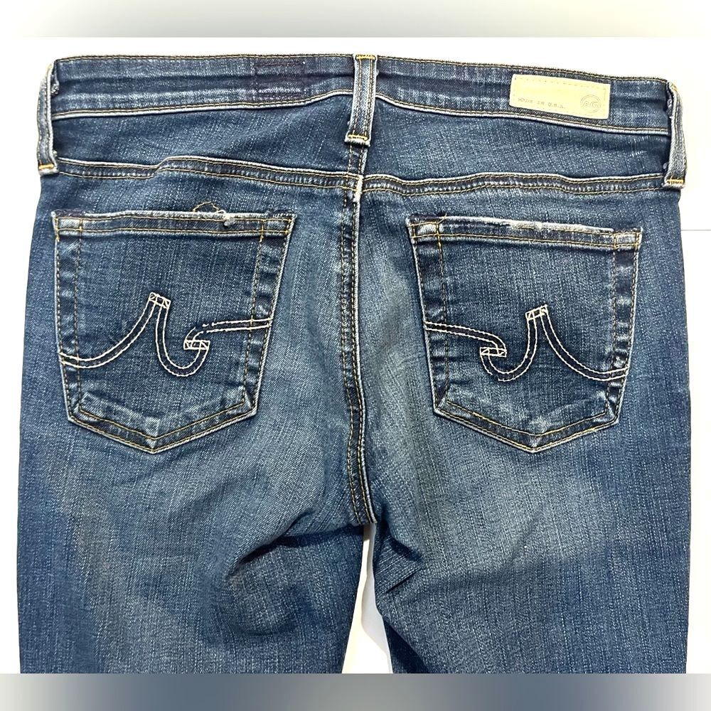 AG Adriano Goldschmied Women’s Distressed Blue Jeans Size 26R - Picture 16 of 16